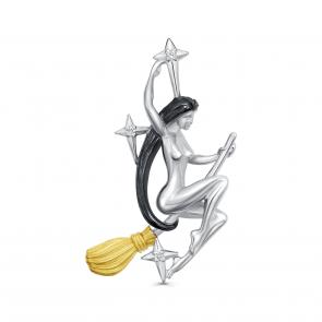 Подвеска из золочёного серебра KABAROVSKY с фианитом K3-074-7901 фото