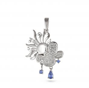 Серебряная подвеска KABAROVSKY с фианитом K3-096-0100 фото
