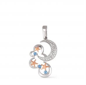 Серебряная подвеска KABAROVSKY с фианитом K3-097-0184 фото