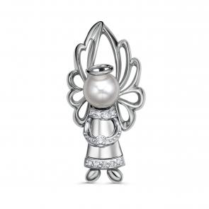 Золотая подвеска KABAROVSKY с бриллиантом и жемчугом K3-1041-1500 фото