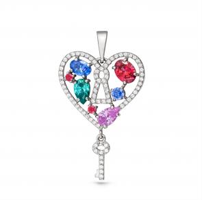 Серебряная подвеска KABAROVSKY с фианитом K3-110-0900 фото