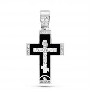 Серебряная подвеска KABAROVSKY с фианитом и эмалью K3-126-7902 фото