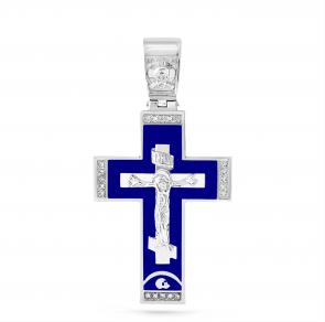 Серебряная подвеска KABAROVSKY с эмалью и Swarovski K3-126-7907 фото