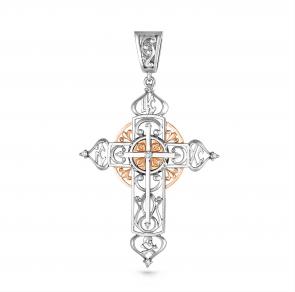 Подвеска из золочёного серебра KABAROVSKY с фианитом K3-158-7986 фото