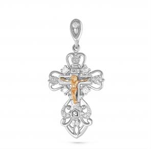 Подвеска из золочёного серебра KABAROVSKY с фианитом K3-193-7986 фото