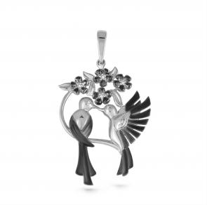 Серебряная подвеска KABAROVSKY с фианитом K3-208-7989 фото