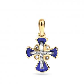 Золотая подвеска KABAROVSKY с бриллиантом и эмалью K3-2327-1007 фото