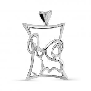 Серебряная подвеска Знак зодиака Овен KABAROVSKY с фианитом K3-283-7900 фото