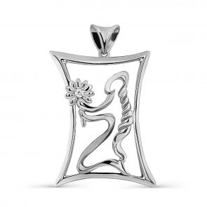 Серебряная подвеска Знак зодиака Дева KABAROVSKY с фианитом K3-285-7900 фото