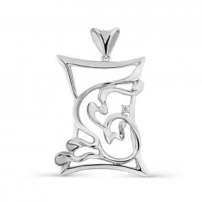Серебряная подвеска Знак зодиака Водолей KABAROVSKY с фианитом K3-287-7900 фото