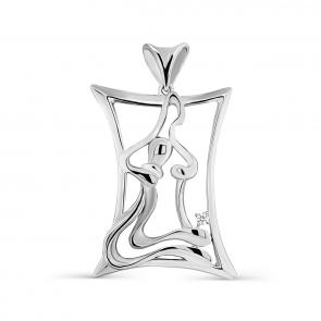 Серебряная подвеска KABAROVSKY с фианитом K3-288-7900 фото