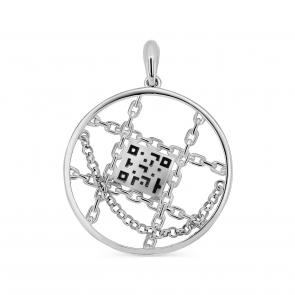 Серебряная подвеска KABAROVSKY с эмалью K3-327-0002 фото