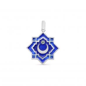 Серебряная подвеска KABAROVSKY с фианитом и эмалью K3-417-40401 фото