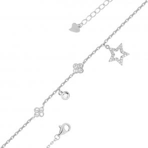 Серебряный браслет KABAROVSKY с фианитом K4-9047-7900 фото