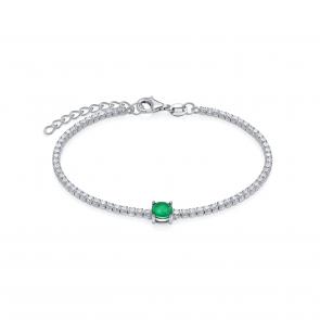 Серебряный браслет KABAROVSKY с фианитом K4-9119-40400 фото