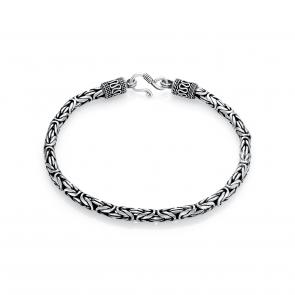 Браслет плетение Византийская из черненого серебра KABAROVSKY K4-9127/1-0089 фото