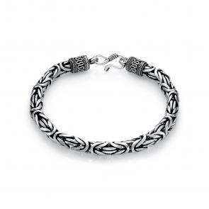 Браслет плетение Византийская из черненого серебра KABAROVSKY K4-9127/3-0089 фото