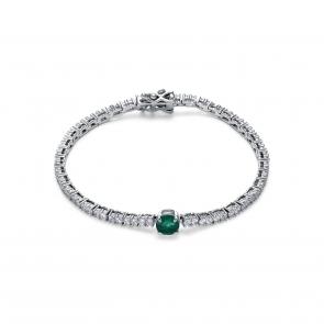 Серебряный браслет KABAROVSKY с фианитом K4-9160-60400 фото