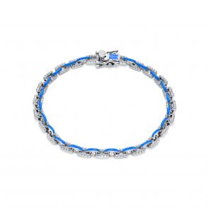 Серебряный браслет KABAROVSKY с фианитом и эмалью K4-9188-7905 фото