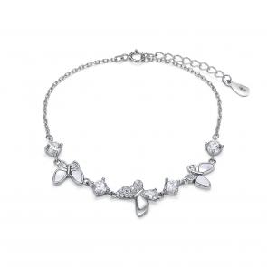 Серебряный браслет KABAROVSKY с фианитом и перламутром K4-9252-7900 фото