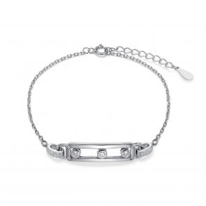 Серебряный браслет KABAROVSKY с фианитом K4-9268-7900 фото