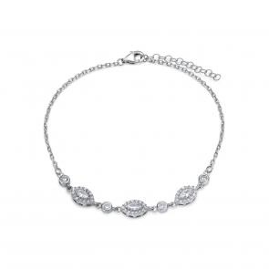 Серебряный браслет KABAROVSKY с фианитом K4-9294-7900 фото