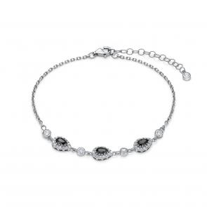 Серебряный браслет KABAROVSKY с фианитом K4-9296-41000 фото