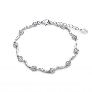 Серебряный браслет KABAROVSKY с фианитом K4-9299-7900 фото