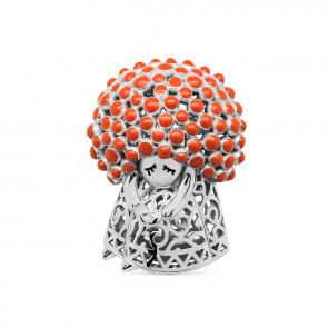 Серебряная брошь KABAROVSKY с эмалью K5-072-0018 фото