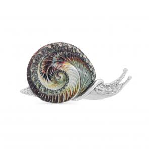 Серебряная брошь KABAROVSKY с эмалью K5-160-0044 фото