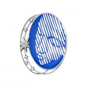 Брошь из серебра с фианитом Серебро 925° K5-165-7905 фото