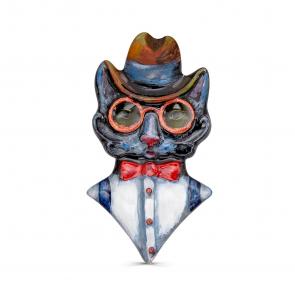 Брошь из черненого серебра KABAROVSKY с эмалью K5-185-0050 фото