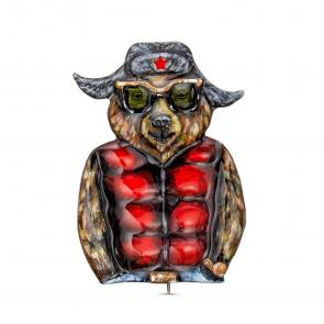 Брошь из черненого серебра KABAROVSKY с эмалью K5-186-0050 фото