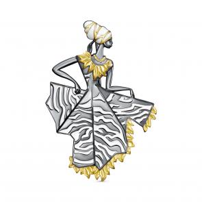  Брошь из серебра Серебро 925° K5-200-0081 фото