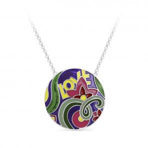 Серебряное колье KABAROVSKY с эмалью K6-029-0001 фото