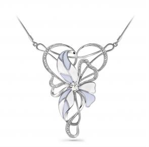 Серебряное колье KABAROVSKY с фианитом K6-034-8101 фото