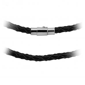 Кожаный шнурок с декоративным элементом из черненого серебра KABAROVSKY K6-054-91000 фото