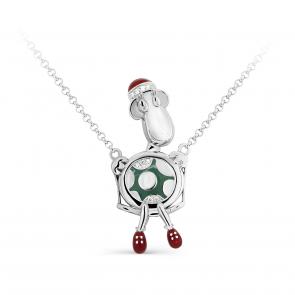 Серебряное колье KABAROVSKY с фианитом и эмалью K6-057-7901 фото