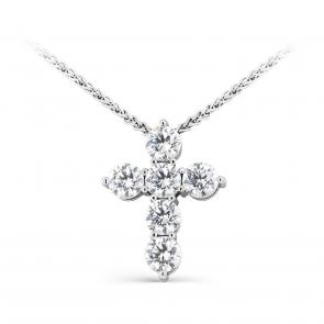 Колье-крест из серебра KABAROVSKY с фианитом K6-062-7900 фото