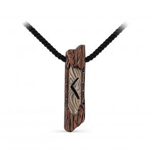 Текстильный шнурок-колье с декоративным элементом из серебра KABAROVSKY с керамикой K6-076-94085 фото