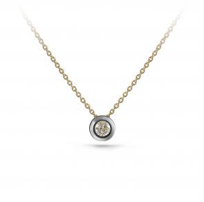 Колье из лимонного золота KABAROVSKY с коньячным бриллиантом K6-2058-9200 фото