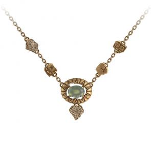 Колье из золота KABAROVSKY с бриллиантом и серпентином K6-2073-6883 фото