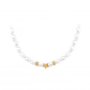 Колье из лимонного серебра KABAROVSKY с жемчугом K6-9077-1587 фото