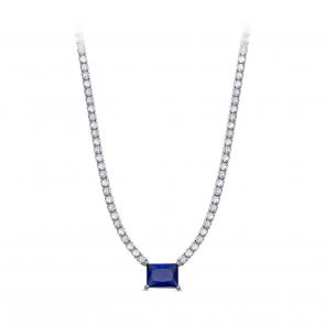 Серебряное колье KABAROVSKY с фианитом K6-9107-40800 фото