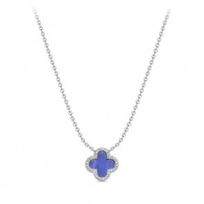  Колье из серебра с ляписом и фианитом Серебро 925° K6-9146-32600 фото