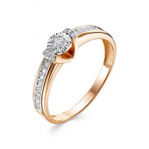 Золотое кольцо ЮК Клондайк с бриллиантом KL01-00185-05-001-01-01 фото