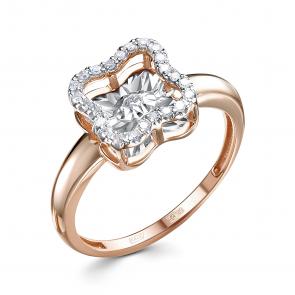 Золотое кольцо ЮК Клондайк с танцующим бриллиантом KL01-00321-05-001-03-01 фото