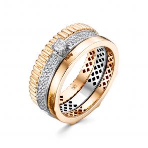 Золотое кольцо ЮК Клондайк с бриллиантом KL01-00572-05-001-02-06 фото