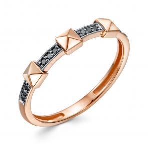 Золотое кольцо ЮК Клондайк с чёрным бриллиантом KL01-00948-01-006-02-01 фото