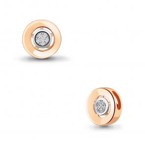 Подвеска из золочёного серебра AQUAMARINE с бриллиантом А020069-пк фото